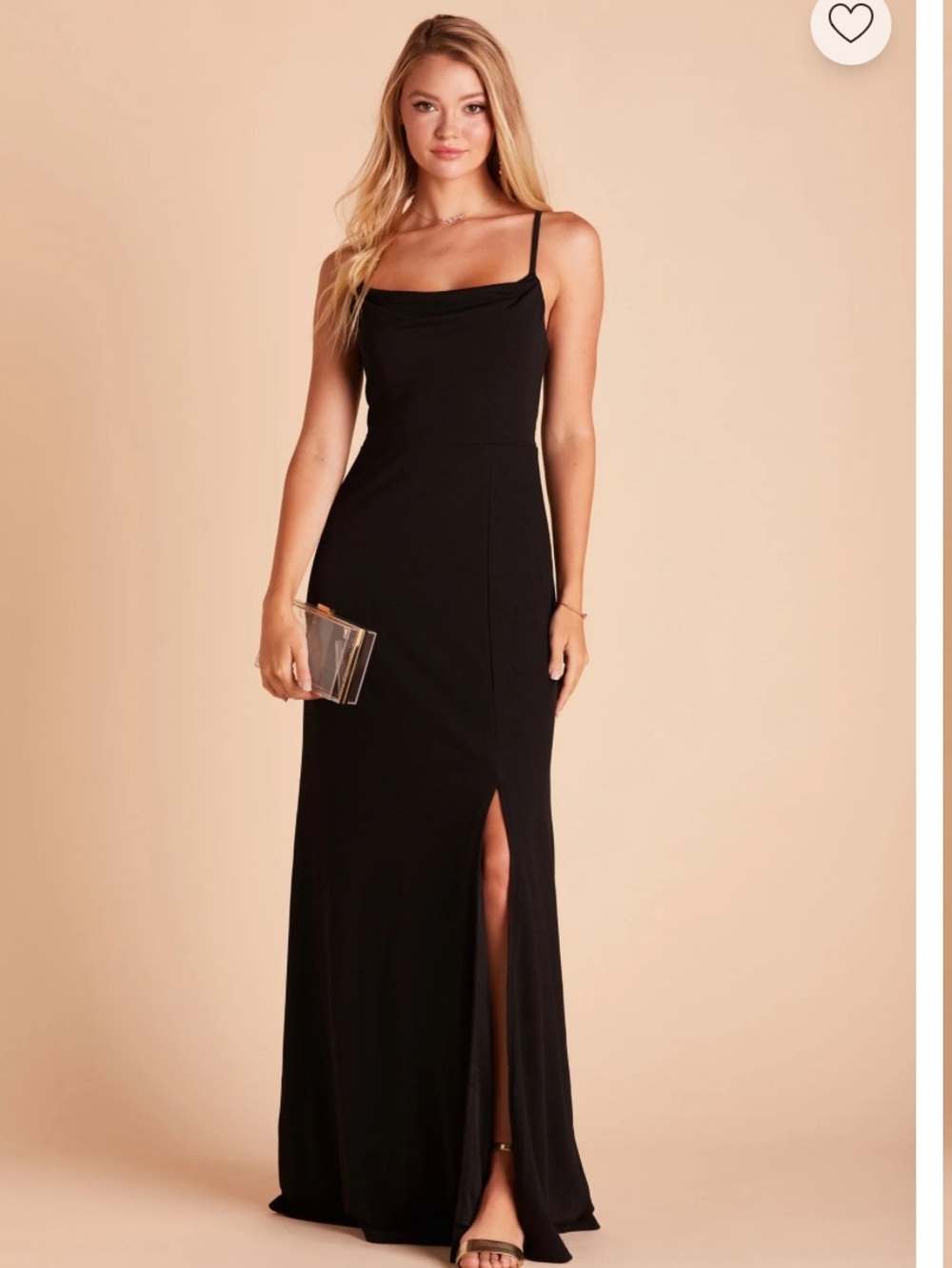 Birdy Grey Black Maxi Dress with Slit